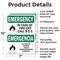 Signmission Exit Sign, Aluminum, 7 in W, 10 in H, In Case Of Fire Exit Call 9-1-1 Bilingual OS-2PACK-EM-A-710-L-10339 - alternate 7